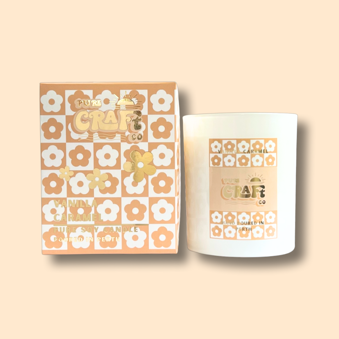 Scented soy candle Vanilla caramel
